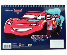 „Disney Cars Lightning“ A/4 spiralinis eskizų sąsiuvinis su 40 puslapių ir lipdukais
