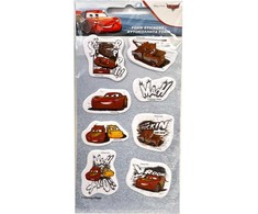 „Disney Cars Mach“ minkštų putplasčio lipdukų rinkinys