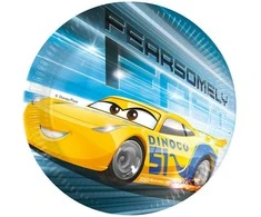 Disney Cars Pergalė Mano popierinės lėkštės 8 vnt. 20 cm FSC