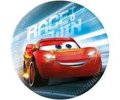 Disney Cars Pergalė Mano popierinės lėkštės 8 vnt. 20 cm FSC
