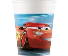 Disney Cars Pergalė Mano Popieriniai puodeliai 8 vnt. 200 ml FSC