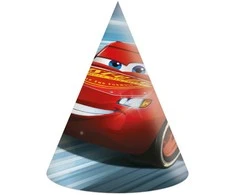 Disney Cars Pergalė Mano vakarėlių kepuraitė, dviragis, 6 vnt. FSC