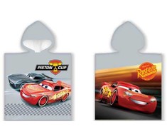 Disney Cars puodelio paplūdimio rankšluostis pončas 50x100cm