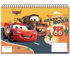Disney Cars Road A/4 spiralinis eskizų sąsiuvinis, 30 lapų