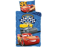 „Disney Cars Track Stars“ vaikiška patalynės komplektas 100–135 cm, 40–60 cm