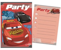 Disney Cars vakarėlio kvietimas