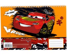„Disney Cars Vroom“ A/4 formato spiralinis eskizų sąsiuvinis, 30 lapų