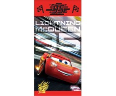 Disney Cars Žaibas vonios rankšluostis, paplūdimio rankšluostis 70x140cm