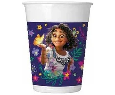 Disney Encanto gėlių plastikiniai puodeliai 8 vnt. po 200 ml