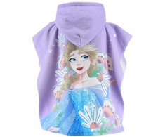 Disney Frozen Elsa paplūdimio rankšluostis pončas 55x110 cm (greitai džiūstantis)