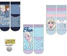 Disney Frozen Elsa vaikiškos storos neslystančios kojinės 23-34
