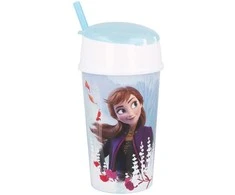 „Disney Frozen“ gaiviųjų gėrimų ir užkandžių laikiklis puodeliui, 400 ml