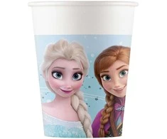 „Disney Frozen“ idiliškos stebuklų popierinių puodelių pakuotė, 8 vnt., 200 ml, FSC