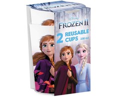 „Disney“ „Frozen Leaf“ plastikinių puodelių 2 dalių rinkinys, 230 ml