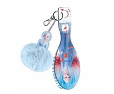 „Disney Frozen“ mini plaukų šepetys su bumbulo dekoracija
