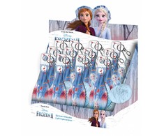 „Disney Frozen“ mini plaukų šepetys su bumbulo dekoracija