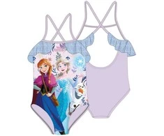 „Disney“ „Frozen Sisters“ šviesiai violetinis vaikiškas maudymosi kostiumėlis, 7–8 metų amžiaus / 122–128 cm