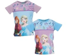 Disney „Frozen Sisters“ vaikiški trumpi marškinėliai, 3-8 metų
