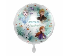 Disney Frozen Squad Joyeux Anniversaire folijos balionas 43 cm