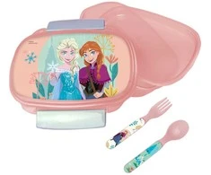 „Disney Frozen Together“ sumuštinių dėžutė + stalo įrankių rinkinys