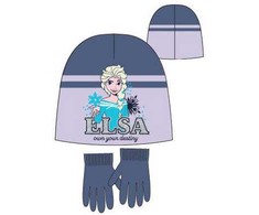 Kepurė Disney Frozen vaikiška kepuraitė ir pirštinės, 54 cm