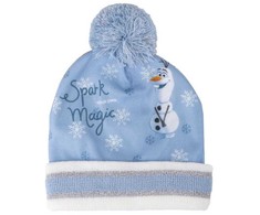 Disney Frozen vaikiška kepuraitė su pirštinėmis ir snaigėmis