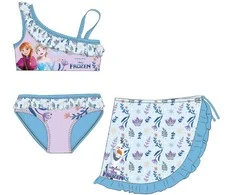 „Disney Frozen“ vaikiškas bikiniuko ir sarongo komplektas 3-8 metams