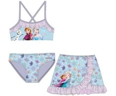 „Disney Frozen“ vaikiškas bikiniuko ir sijono komplektas 3-8 metų vaikams