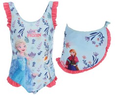 „Disney Frozen“ vaikiškas maudymosi kostiumėlio ir sarongo komplektas 3-4 metams / 98-104 cm