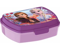 „Disney Frozen“ violetinė juokinga plastikinė sumuštinių dėžutė