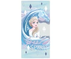 Disney „Ledo šalies“ arkliukas, vonios rankšluostis, paplūdimio rankšluostis 70x137 cm (greitai džiūstantis)