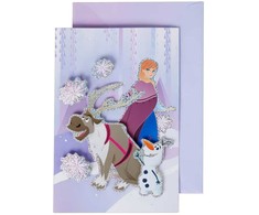 „Disney“ „Ledo šalies“ draugų 3D sveikinimo atvirukas