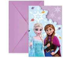 „Disney“ „Ledo šalies“ idiliško stebuklo vakarėlio kvietimų rinkinys, 6 vnt. FSC