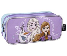 „Disney“ „Ledo šalies“ magijos dviejų skyrių pieštukų dėklas, 22,5 cm