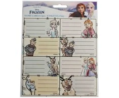 „Disney“ „Ledo šalies nuotykių“ užrašų knygelės etiketės, 16 vnt.