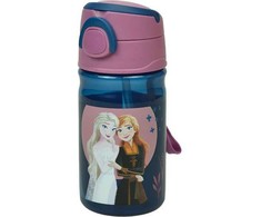 Disney „Ledo šalies seserys“ plastikinis butelis su kabliuku 350 ml