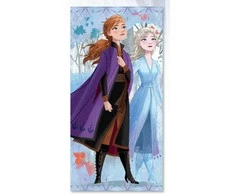 Disney „Ledo šalies seserys“ vonios rankšluostis, paplūdimio rankšluostis 70x137 cm (greitai džiūstantis)