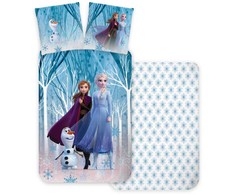 „Disney“ „Ledo šalies“ snaigių patalynės komplektas 140–200 cm, 70–90 cm