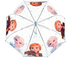 „Disney“ „Ledo šalies žvaigždės“ vaikiškas permatomas skėtis √ò72 cm