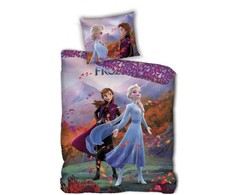 „Disney“ „Ledo šalis“ gamtos grožio patalynės komplektas, 140–200 cm, 63–63 cm mikropluošto