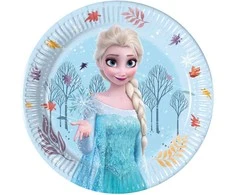„Disney“ „Ledo šalis“ idiliškos stebuklų popierinės lėkštės, 8 vnt., 20 cm, FSC