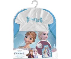 Kepurė Disney „Ledo šalis“ Olafas ir seserys vaikiška prijuostė, dviejų dalių rinkinys