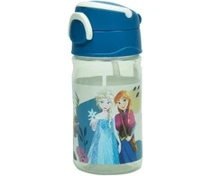 „Disney“ „Ledo šalis“ plastikinis butelis su kabliuku, 350 ml