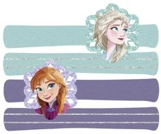 Disney „Ledo šalis“ plaukų gumyčių rinkinys, 4 vnt.
