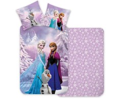 „Disney“ „Ledo šalis“ sniego spalvos vaikiška patalynės komplektas 100–135 cm, 40–60 cm