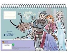 „Disney“ „Ledo šalis“ spiralės formos eskizų sąsiuvinis, A4, 30 lapų