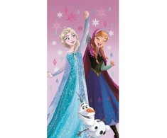 Disney „Ledo šalis“ vonios rankšluostis, paplūdimio rankšluostis 70x140cm (greitai džiūstantis)