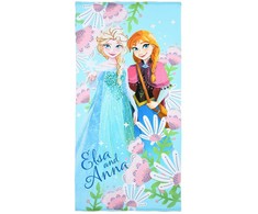 Disney „Ledo šalis“ vonios rankšluostis, paplūdimio rankšluostis 70x140 cm (greitai džiūstantis)