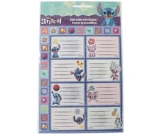 „Disney Lilo and Stitch“ ateivių užrašinės etiketė su lipdukais, 16 vnt.
