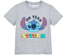 „Disney Lilo and Stitch Oh Yeah“ vaikiški trumpų rankovių marškinėliai, 4-10 metų
